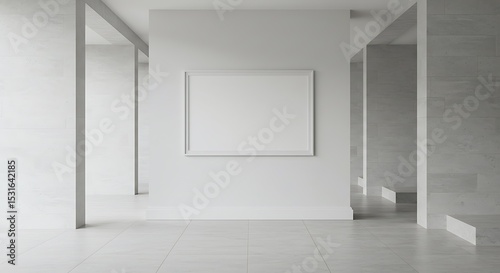 Serene gallery exhibiting minimalist art