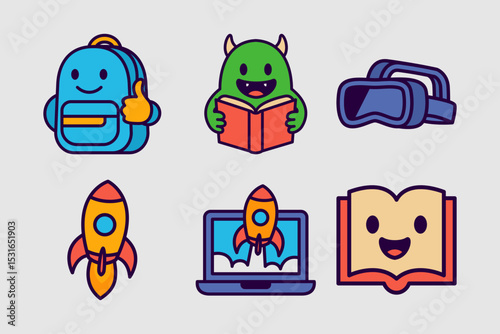 Education Mascot Cartoon	
