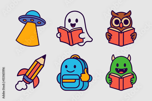 Education Mascot Cartoon	
