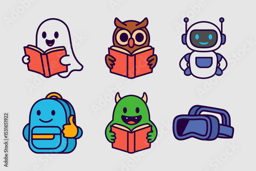 Education Mascot Cartoon	
