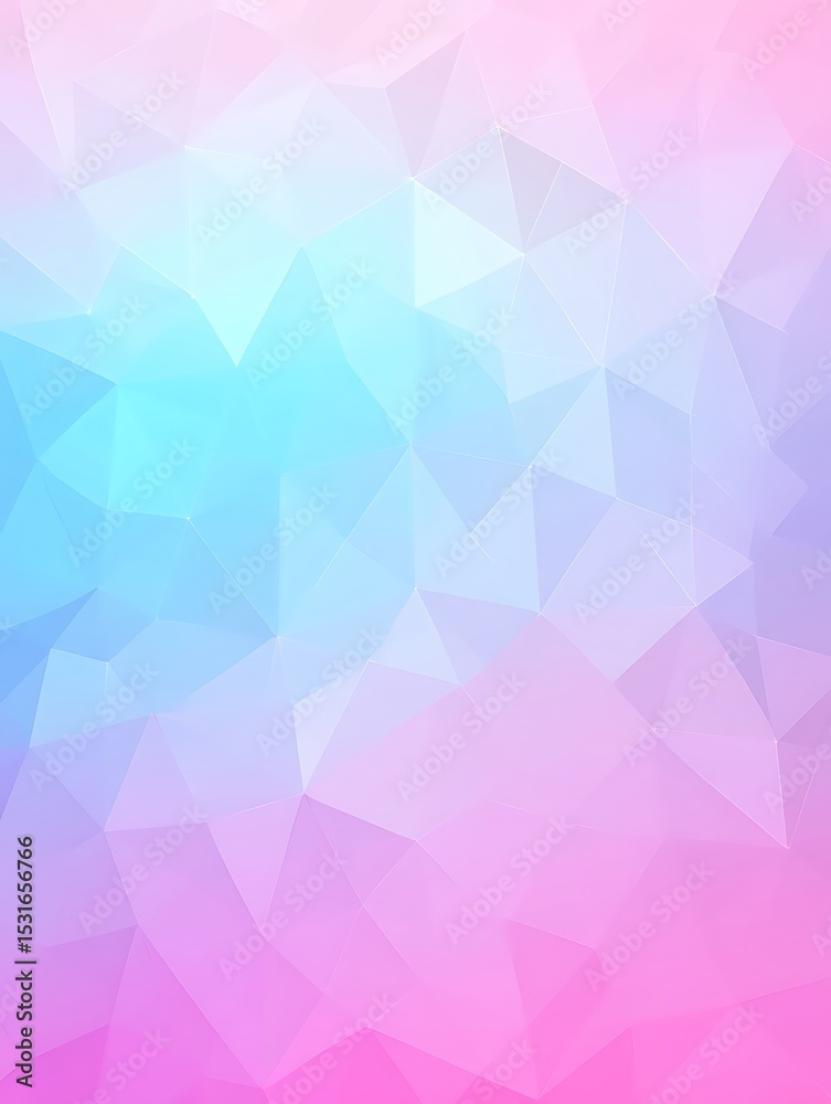 Obraz premium Abstract polygonal background with vibrant pastel gradients and triangles