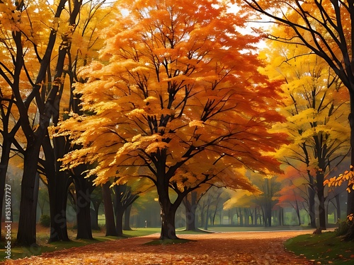 Maple Tree Canopy Background