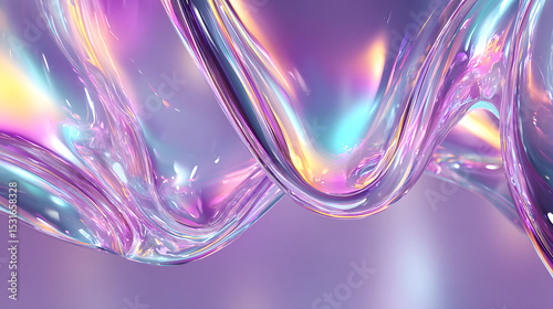 Liquid gradient abstract iridescent pastel smooth minimalist digital art modern flowing vibrant this features dreamy and fluid design with soft colors and glossy textures evoking calm mood