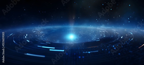 planetary circulation in Delfts Blauw, ai generative