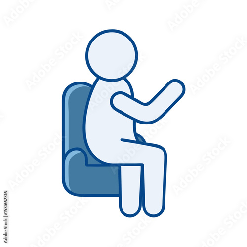 Person in Armrest Pose Sitting on a Chair With Relaxed Posture