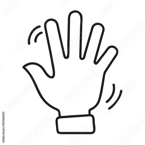 Hand Reaching Upwards in a Friendly Gesture During a Bright Daytime