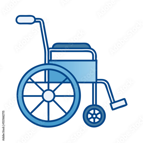 Illustration of a Wheelchair for Healthcare and Accessibility Purposes