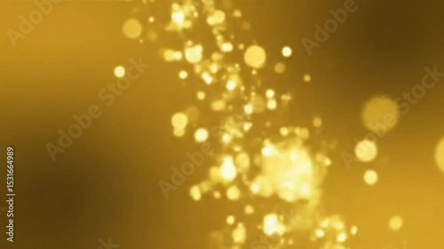 Golden Bokeh Sparkle Abstract Background
