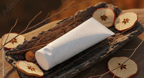 Cosmetic Tube Mockup, Natural Beauty Product Display