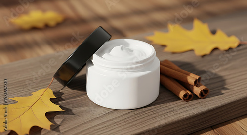 Autumn Skincare, Natural Cream with Cinnamon