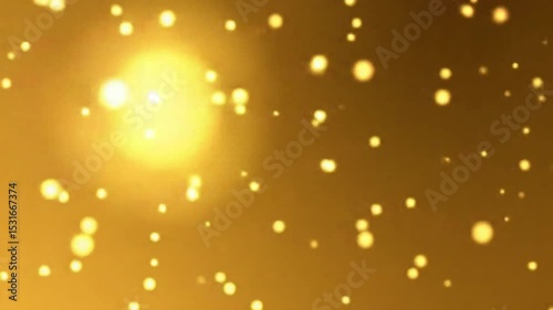Golden Bokeh Lights Abstract Background