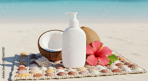 Beach Beauty- Sunscreen, Coconut, and Hibiscus
