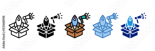 Product Launch Icon Element For Design