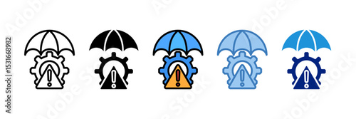 Risk Management Icon Element For Design