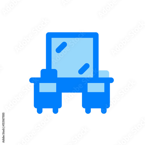 dressing table duo tone icon