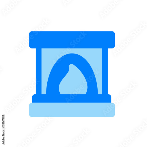 fire pit duo tone icon