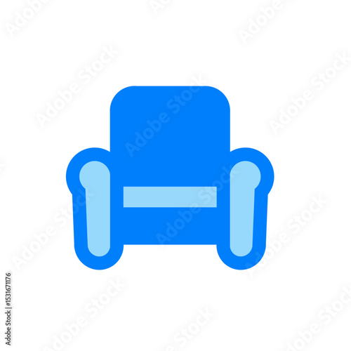 arm chair duo tone icon