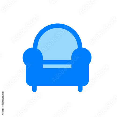 round sofa duo tone icon