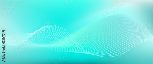 Abstract green background with line wavy.minimalist background for cover template,banner,brosur,flayer,website etc. Vector illustration eps 10