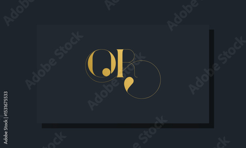 Minimal royal initial letters OR logo