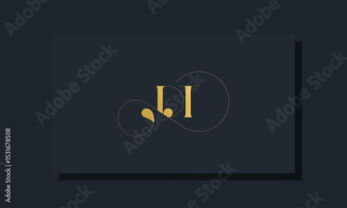 Minimal royal initial letters DT logo