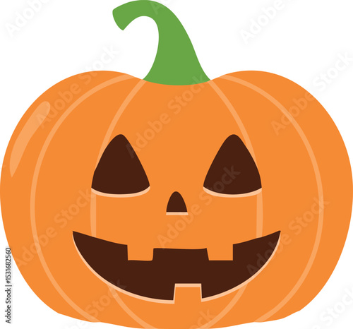pumpkin zombie hallowen isolated