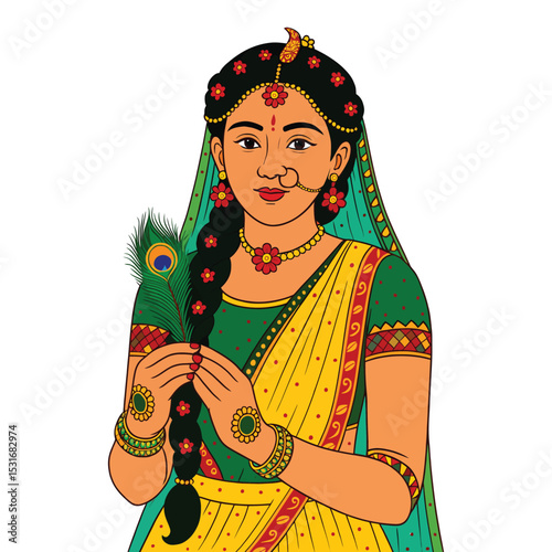 Beautiful Traditional Indian Woman Portrait