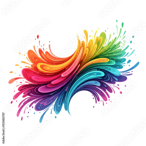 Abstract Multicolor Icon Very Cool Design