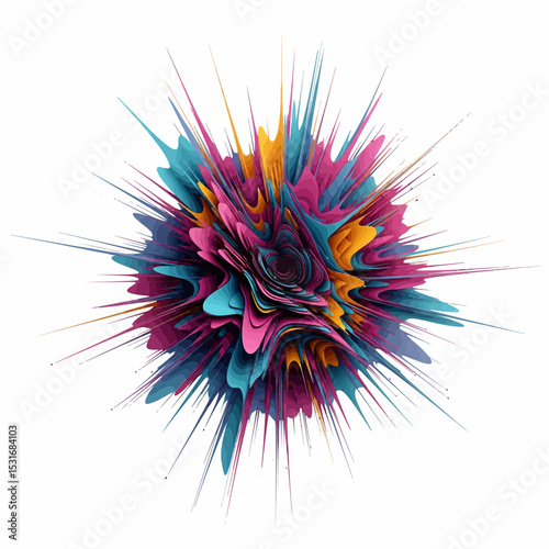 Abstract Multicolor Icon Very Cool Design