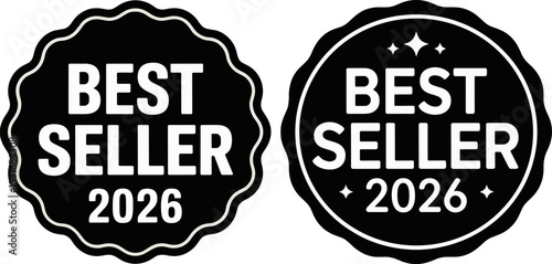 Best Seller 2026 Label – Modern Vector Badge for Product Print, Logo, Web, App Icon, Promotion, Retail, and Marketing Design

