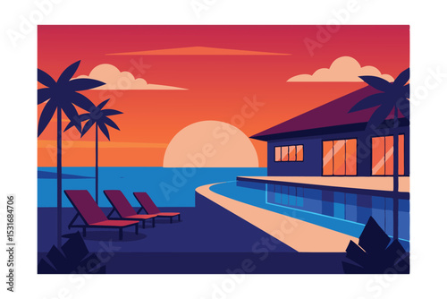 Oceanfront Paradise Sunset Views from a Luxury Villa with Infinity Pool