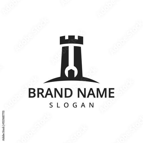 Wrench Logo vector Icon Design. Fast service icon design vector