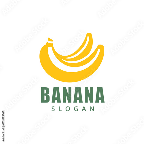 Banana Fruit Logo Design Template