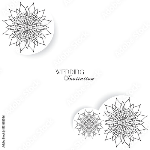 The Gold Mandala Wedding Iinvitation Card