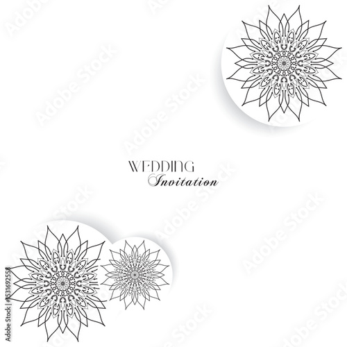 The Gold Mandala Wedding Iinvitation Card