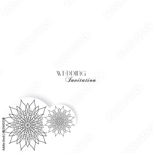 The Gold Mandala Wedding Iinvitation Card