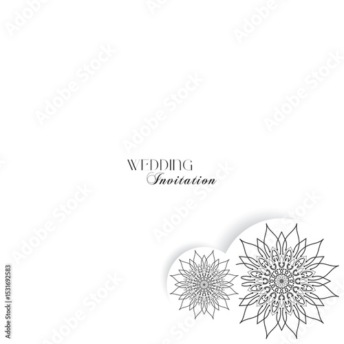 The Gold Mandala Wedding Iinvitation Card