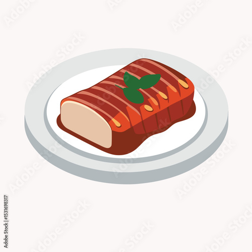 vector illustration of a hot dog