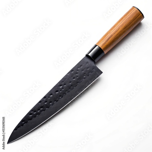 Exceptional Craftsmanship Damascus Steel Chef Knife with Elegant Olive Wood Handle - Precision Cutting Tool for Culinary Excellence