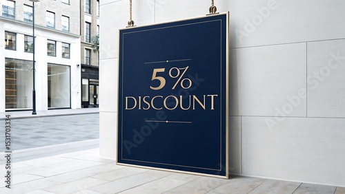 Elegant 5% Discount Offer Poster Design