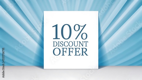 Modern 10% Discount Offer Poster Design