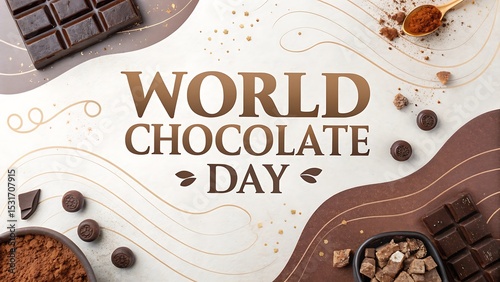 World Chocolate Day A Modern Typographic Poster
