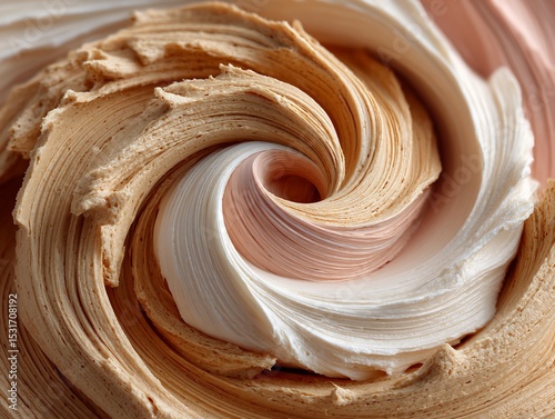 Swirls of creamy dessert delight