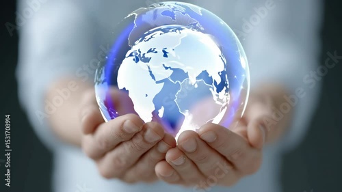 Exploring Digital Globe Modern Symbol of Global Connectivity and Technology in Our Virtual World