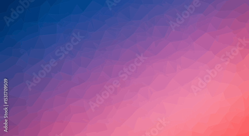 Colorful polygonal pattern background featuring a vibrant gradient transition