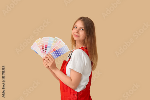 Female decorator with color...