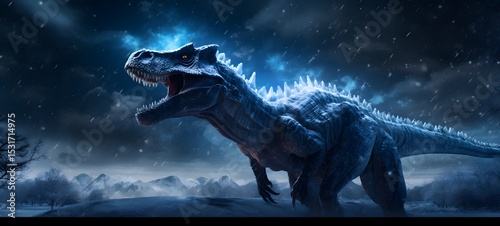 Galaxy Version of Spinosaurus world, ai generative