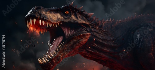 Galaxy Version of Spinosaurus world, ai generative