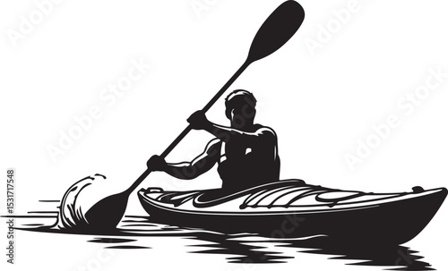 canoe on the river