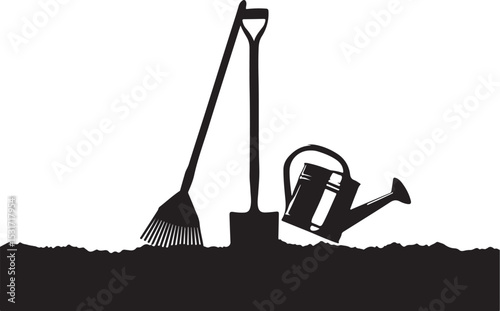 vector illustration of a excavator